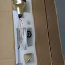 60" Ceiling Fan with Lights,Outdoor Ceiling Fan Work Smart with Alexa/Gg/App/Remote,3-Color Light 6-Speed Quiet Reversible DC Motor for Patio Porch,White and Gold