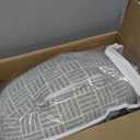 Boppy Cuddle Pregnancy Pillow - Compact Ergonomic Maternity Pillow, Versatile Support, Great Side Sleeper Pillow, Washable, with Cooling Rayon Cover - Gray Basket Weave