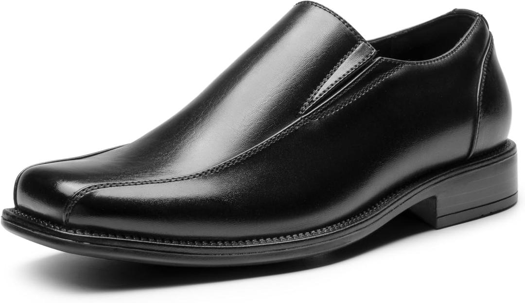 Bruno Marc Men's Slip on Dress Loafers Formal Shoes (8.5, Black)