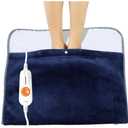 Gintao Electric Heated Foot Warmers,22"×20" Foot Heating Pad Electric for Men and Women with Fast Heating Technology,Heating Pad Feet Warmer Auto Shut Off with 3 Temperature Setting,Navy Blue