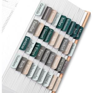 Mr. Pen- Bible Tabs, 75 Tabs, Winter Wood, Laminated Bible Tabs for Women and Men, Bible Tabs for Study Bible, Bible Index Tabs, Bible Book Tabs, Bible Labels Tabs, Mr Pen Bible Tabs