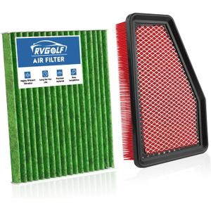 Engine+Cabin Air Filters Fit for Cherokee 2019-2023 L4 2.4L, Cherokee 2019-2023 V6 3.2L(Not Fit Grand Cherokee) Engine Air Filter Replacement Cabin Air Filter Accessories# CF12307 68245310AA