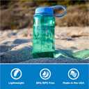 Nalgene 16 oz Wide Mouth Water Bottle | Slim Cup Holder Size, BPA-Free, Durable & Leak Proof, Lightweight Travel Bottle, Pastel Green