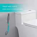 Toilet Aids for Wiping 15.7 Long Reach Comfort Butt Wiper Tools Self-Help Toilet Butt Wipe Tool, Elderly from Back Surgery