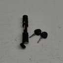 METOWARE Trailer Hitch Lock - 5/8" Dia Locking Receiver Pin, Fits 2" Receiver Tubes, Class III & IV Hitch Receivers, Anti-Theft Trailer Receiver Lock, Black (1 Pack)