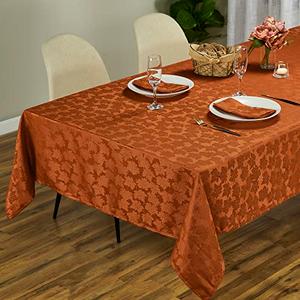 Kadut Thanksgiving Tablecloth Maple Leaf, Harvest, Fall Tablecloth. Stain Proof Table Cloth for Harvest, Holiday.