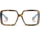 VISOONE Oversized TR90 Blue Light Blocking Glasses Fashion Accessories Non Prescription for Women Harvard