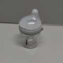 haakaa Gen.3 Natural Glass Baby Bottle 4.2oz/120ml - Wide Neck Anti-Colic Slow Flow Nipple for 0M+ Breastfed Baby, Newborn Registry Essentials,BPA-Free - 1 PK (Grey)