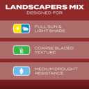 Scotts Turf Builder Grass Seed Landscaper's Mix - All Purpose Cool-Season Grass Seed for Northern Lawns, Covers up to 2,800 sq. ft., 7 lb.