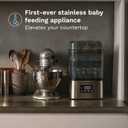 Baby Brezza 10 Minute SuperQuick Bottle Sterilizer + Dryer - Large 8 Bottle Capacity - Steam Sanitization Universal Fit for All Bottles: Plastic + Glass + Pacifiers + Breast Pump Parts, Stainless