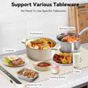 Food Warmer Mat, Electric Warming Tray with Full Surface & Fast Heating, Silicone Nano-Material Portable Food Warming Mat, 3 Temperature Modes, Perfect Food Warmers for Parties & Everyday Use.