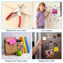 RHINOCATS 400Pcs Small Magnets, 4 Different Sizes Tiny Mini Magents, Multi-Use for Fridge, DIY, Office, Hobbies, Crafts and Science