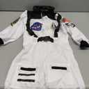 Cuteshower Kids Astronaut NASA Costume for Boys Girls Space Jumpsuit (3-4 Years, White)