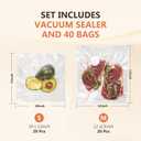 Vacuum Sealer For Food (Compact Vacuum Sealers+30 Reusable Vacuum Bags), Powerful Handheld Vacuum Sealer for 10X Preservation & Fresh