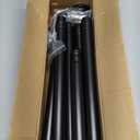 Black Long Curtain Rod Tension Shower Curtain Rods 30 to 120 inch Adjustable Spring Heavy Duty Rods for Bathroom Windows Outdoor No Drill No Slip Spliced and Telescopic Design