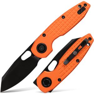 Vosteed Folding Knife with 3.18'' 154CM Blade, Pocket Knife for Men Women Gifts, Patented Vanchor Lock EDC Knife with Aluminum Handle, Reversible Pocket Clip - Ankylo A1917