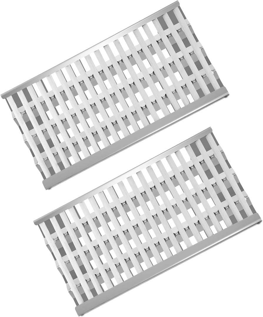 18 5/8" Stainless Steel Grill Heat Plates Shield Flame Tamer Ceramic Rod Complete DCS Grill Replacement Parts for 27DBQR, 27DBR, BGA48-BQARL, 36EBQAR, 48DBQ