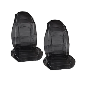 PU Leather Car Interior Front Seat Full Covers Cushions Protectors Universal