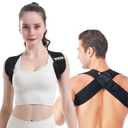 VKN Posture Corrector for Men and Women One-Piece Back Brace for Daily Workout & Gym - Breathable Elastic Spine Alignment Trainer for Men and Women - Snug Fit Body Shape Corrector for Home & Office(XL)