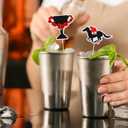 50 Pcs Horse Cake Topper Derby Party Cupcake Toppers Bulk Horse Race Party Supplies Equestrian Cocktail Appetizer Decorations Cupcake Picks for Derby Theme Birthday Supplies