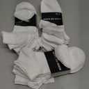 15 Pairs Lightweight Ankle Socks Men/Women - Breathable Bulk Thin Low Cut Socks Value Pack (8-12, White)