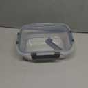 1PC Glass Lunch Can Be Heated In The MicrowaveCompatible For Work With And Student Meal(Rectangle 370ml)