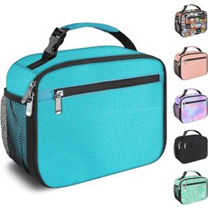 Kids Lunch Box for Boys Girls Lunch Bag Insulated Durable Lunchbox Children Lunch Tote Bag for School Light Blue
