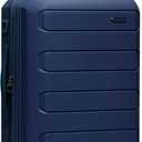 Traveler's Choice Pagosa Indestructible Hardshell Expandable Spinner Luggage, Navy, 22" Carry-on