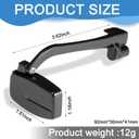 2 Pack Bike Eyeglass Mirror for Cycling Helmet Glasses 360 Adjustable Lightweight 18g Rear View Mirror Clip-on Safety Cycling for Eyeglasses Wide Vision Outdoor Activities