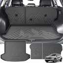 KUST Trunk Cargo Mat for Kia Sportage 2023-2025 (No PHEV), TPE Rubber Cargo Liner and Back Seat Protector for Sportage Accessories Odorless Non-Slip High Edge