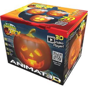 Jabberin' Jack Talking Animated Pumpkin with 8 Inch Screen and Built-in Projector + Speaker