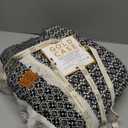 Gold Case Throw Blanket for Couch - 100% Recycled Turkish Cotton Blankets & Throws - Retro Soft Throw Blankets for Living Room - Boho Decorative Woven Couch Blanket - 60x80 - Black