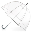 Totes Adult Bubble Umbrella with Dome Canopy and Lightweight Wind and Rain Protection (51 inches, Clear - 1pk)