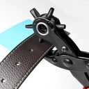 Leather Hole Punch,Belt Hole Puncher for Leather, Revolving Punch Plier Kit for Watches, Handbags, Punch Tool for Belts Diameter : 4.5/4 /3.5/3/2.5/2mm.