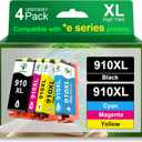 GREENSKY Remanufactured 910XL Ink Cartridges Replacement for HP 910xl Ink Cartridges Combo Pack with HP OfficeJet Pro 8025e 8015e 8028e 8035e 8025 8035 8020 Printer (Black, Cyan, Magenta, Yellow)