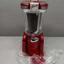 Nostalgia Frozen Drink Maker and Margarita Machine for Home - 32-Ounce Slushy Maker with Stainless Steel Flow Spout - Easy to Clean and Double Insulated - Retro Red