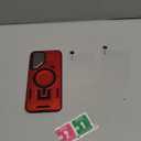 For Samsung Galaxy A36 5G Phone Case Built in Lens Protector [Compatible with Magsafe] [15 FT Military Grade Drop Protection] with 2X Tempered Glass Screen Protector Shockproof Case(Red)