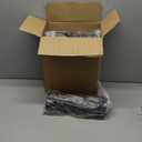 BKISVWCSop 400 Pack Coffee Cup Lids, Black Plastic Dome Lids for 10/12/16/20/24 oz Paper Cups - Leak-Proof Disposable Lids for Hot/Cold Drinks (3.54 Inches/90 mm)