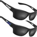 Missfive Premium Bifocal Reading Sunglasses Men Lightweight Wrap Around Design Sun Readers, UV Protection, Sports/Outdoor/Driving, 1.25x
