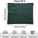 CottCare Baby Muslin Swaddle Blankets for Boys and Girls,4-Pack Breathable and Skin-Friendly,Wrap Soft Silky Cotton Muslin Swaddle Blankets/Atrovirens/Green/Apricot White/Grey