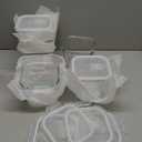 Glass Soup Containers with Lids 32 oz, 4 Cup Glass Storage Containers, Tall Borosilicate Glass Food Storage Containers for Lunch, Ice Cream, Travel and Deli, Soup Freezer Safe Containers with Lids (Transparent6)