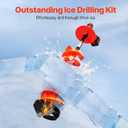 6 Inch Ice Auger Nylon Base - Heavy-Duty Wear-Resistant Corrosion-Proof Ice Fishing Accessory