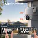 Dzees 360° PTZ Security Camera Wireless Outdoor WiFi 2K
