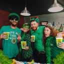 Cheerland St. Patrick's Day Disposable Paper Cups Shamrock Clover Rainbow Tableware for Green Party kids Birthday St Paddy's Day Celebrations Irish Party St Patty Decorations Supplies - Pack of 20