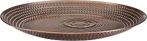 Bird Bath Basin Only, Water Fountain for Outside Backyard, Outdoor, Patio, Garden, Birdbath Gift for Bird Lovers Watchers, Large 20" Copper Metal Bronze Finish by Good Directions