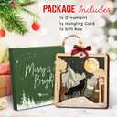 8 x Wolf Christmas Ornament 2025, Woodland Animal Ornaments for Tree - Howling Wolf Gifts for Men, Women, Spiritual Gifts for Family, Friends, Animal Lovers - Layered Wooden Hanging Decor