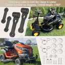 109808X 160793 Latch Assembly Bagger Hood Latch Straps Compatible with Craftsman/Husqvarna/Poulan Pro/Yard Pro Lawn Tractor for 42" and 46" Decks