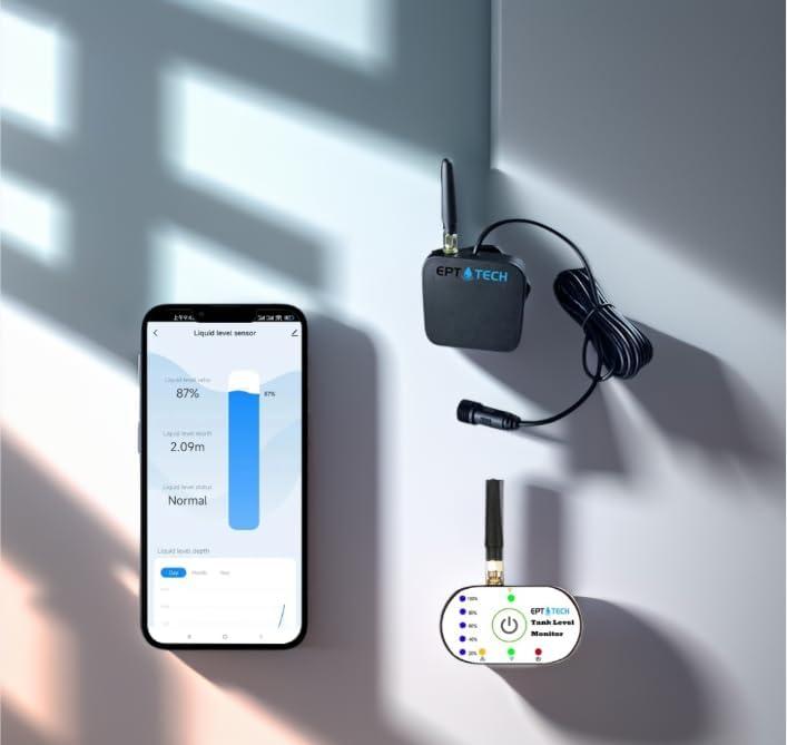 Smart TLC2326P Remote Detector Display Screen Tuya Smart Life Mobile APP Liquid Water Oil Level Tank Monitor Sensor Controller Intelligent Alarm Outdoor Indicator Waterproof IP67