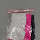 Womens Tube Tops Summer Bandeau Casual Crop Top Going Out Strapless Tank Basic Short Shirt (One Size-Small, 3 Pieces Black,white,neon Pink)