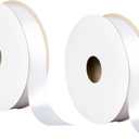 Offray 453948 5/8" Wide Single Face Satin Ribbon for Gift Wrapping, Decoration, and Crafts, Two Pack of 6-Yard Spools, White